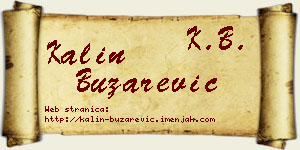 Kalin Buzarević vizit kartica